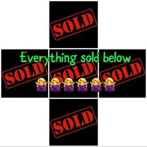 🛑🖐🏼🚫❌everything sold Out got back up ☝🏼👋🔝🔝